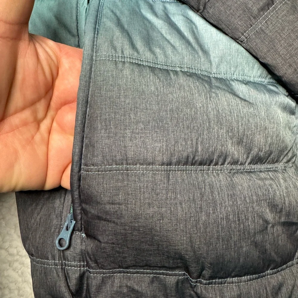 Lords of harlech Men's Teal and Gray Puffer Jacket